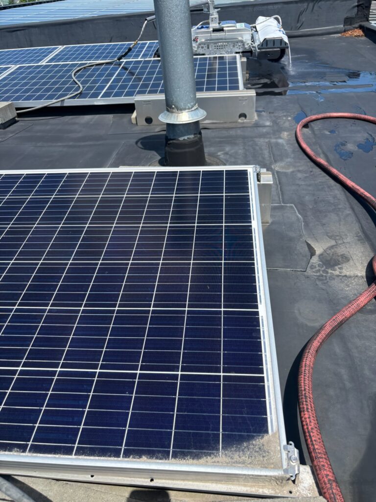 Peak Solar Pro uses Zalvus Products robots to clean solar panels in Coventry, Rhode Island