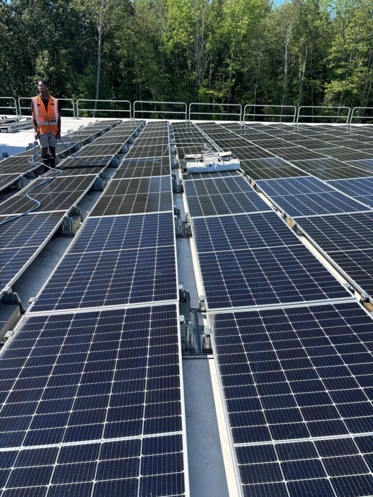 Choosing the right cleaning solution, like R-MC S21, is a must for effective solar panel cleaning.